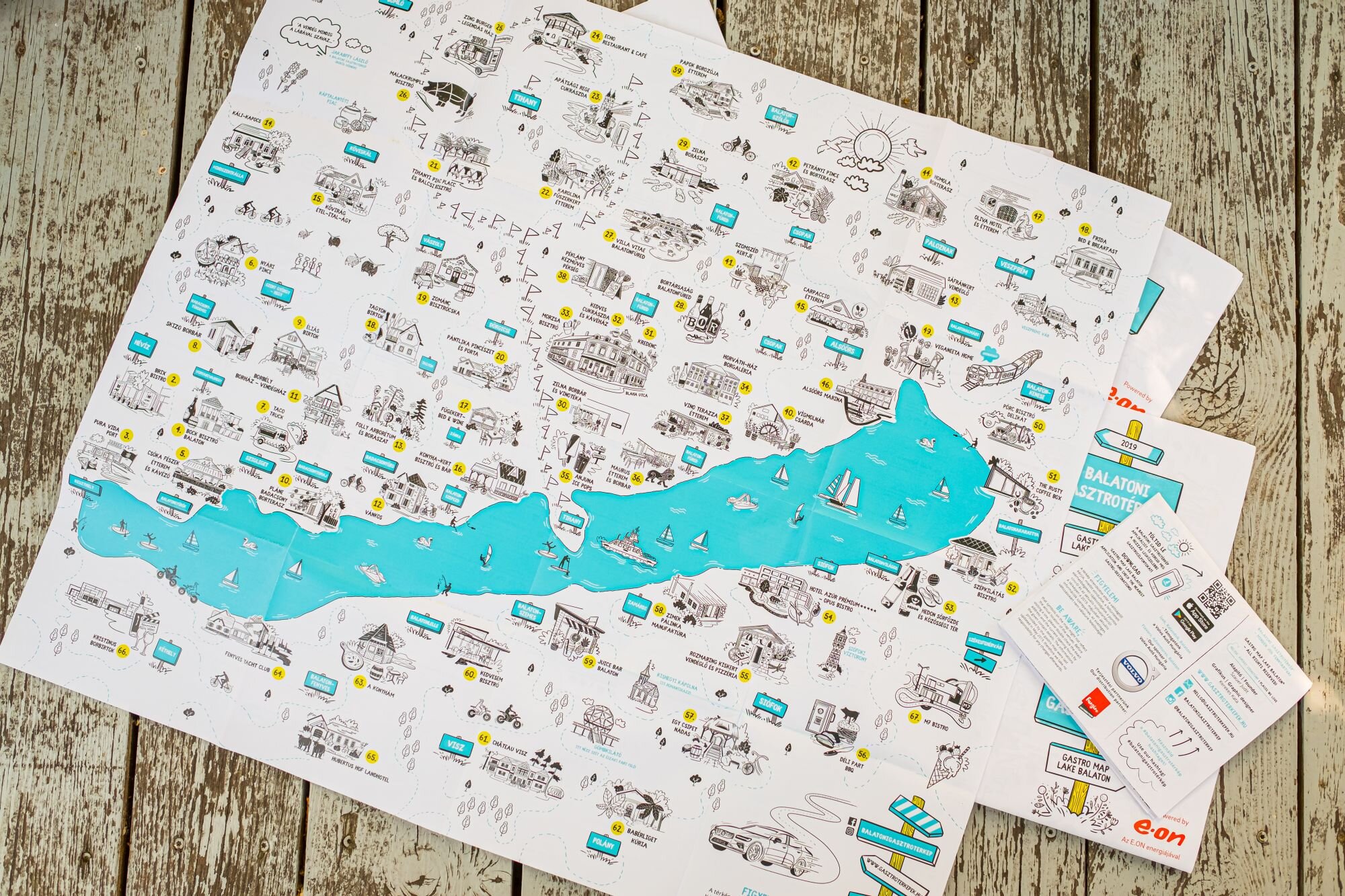 New English-friendly Lake Balaton Gastro Map now available