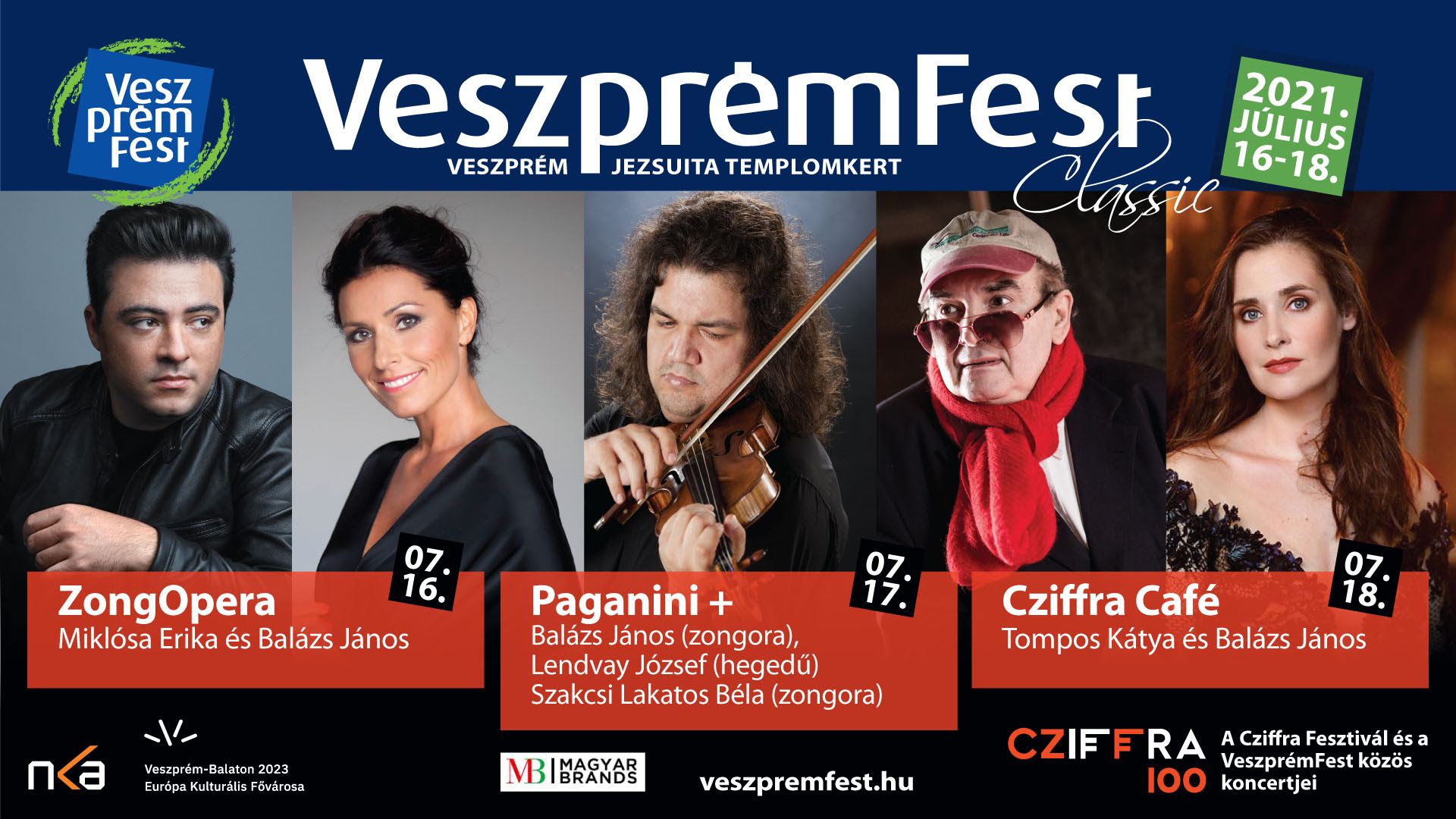 Klasszikusok és jazz a Templomkertben: megvannak a 2021-es VeszprémFest Classic fellépői
