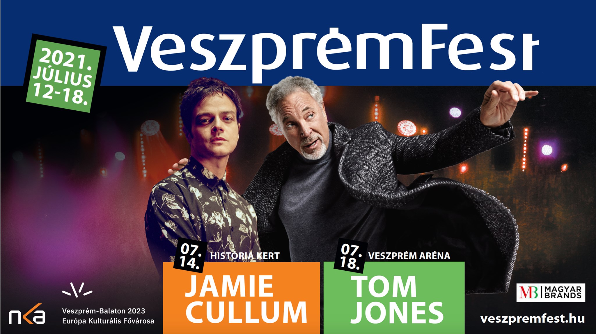 Tom Jones és Jamie Cullum is fellép a VeszprémFesten